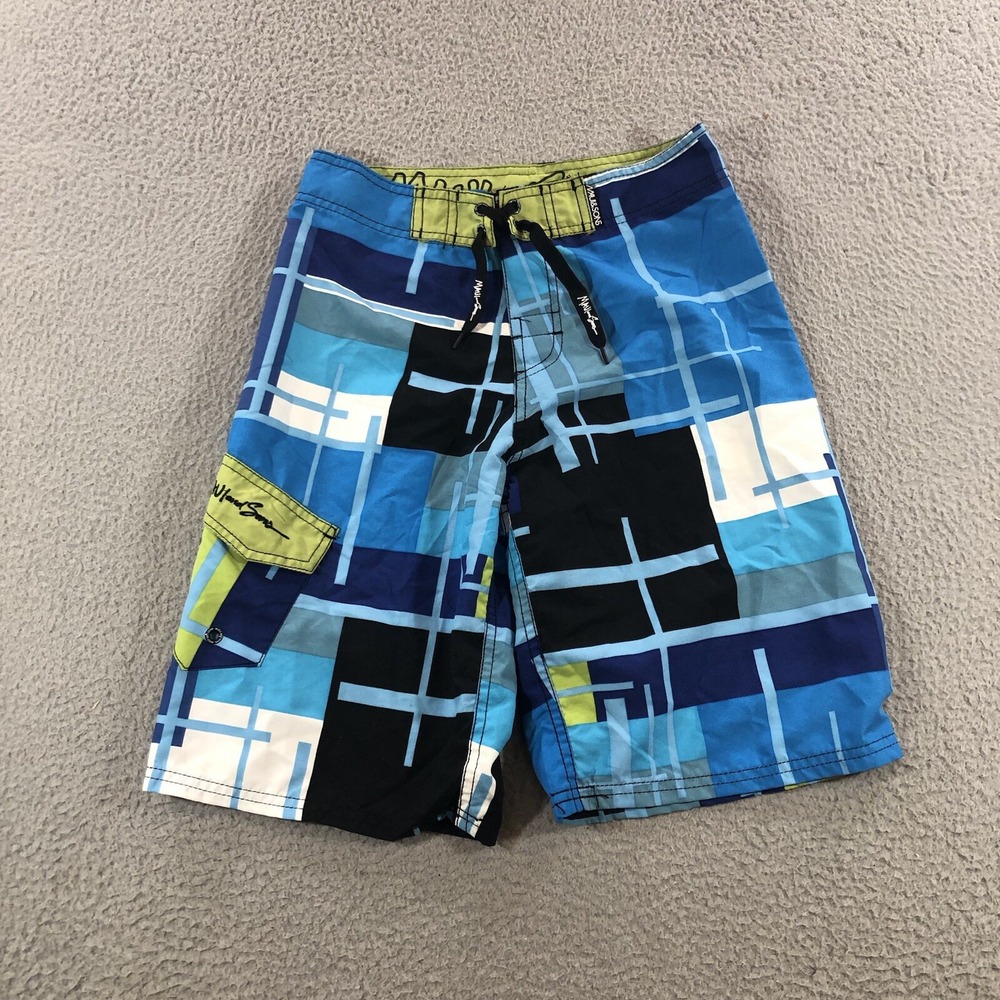 maui and sons swim trunks Youth 12 Multicolored